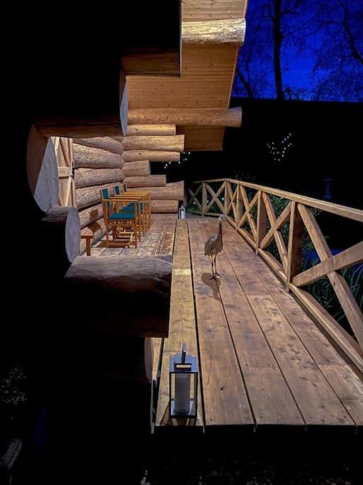 Log Cabin/Hot Tub On Private Lake Jurassic Coast Bridport Exterior photo